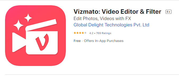 تطبيق Vizmato لتعديل الفيديو للايفون